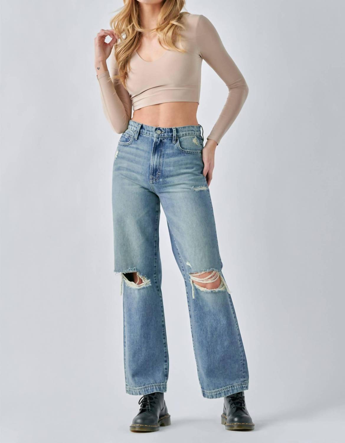 Hidden - Logan High Rise Dad Jean