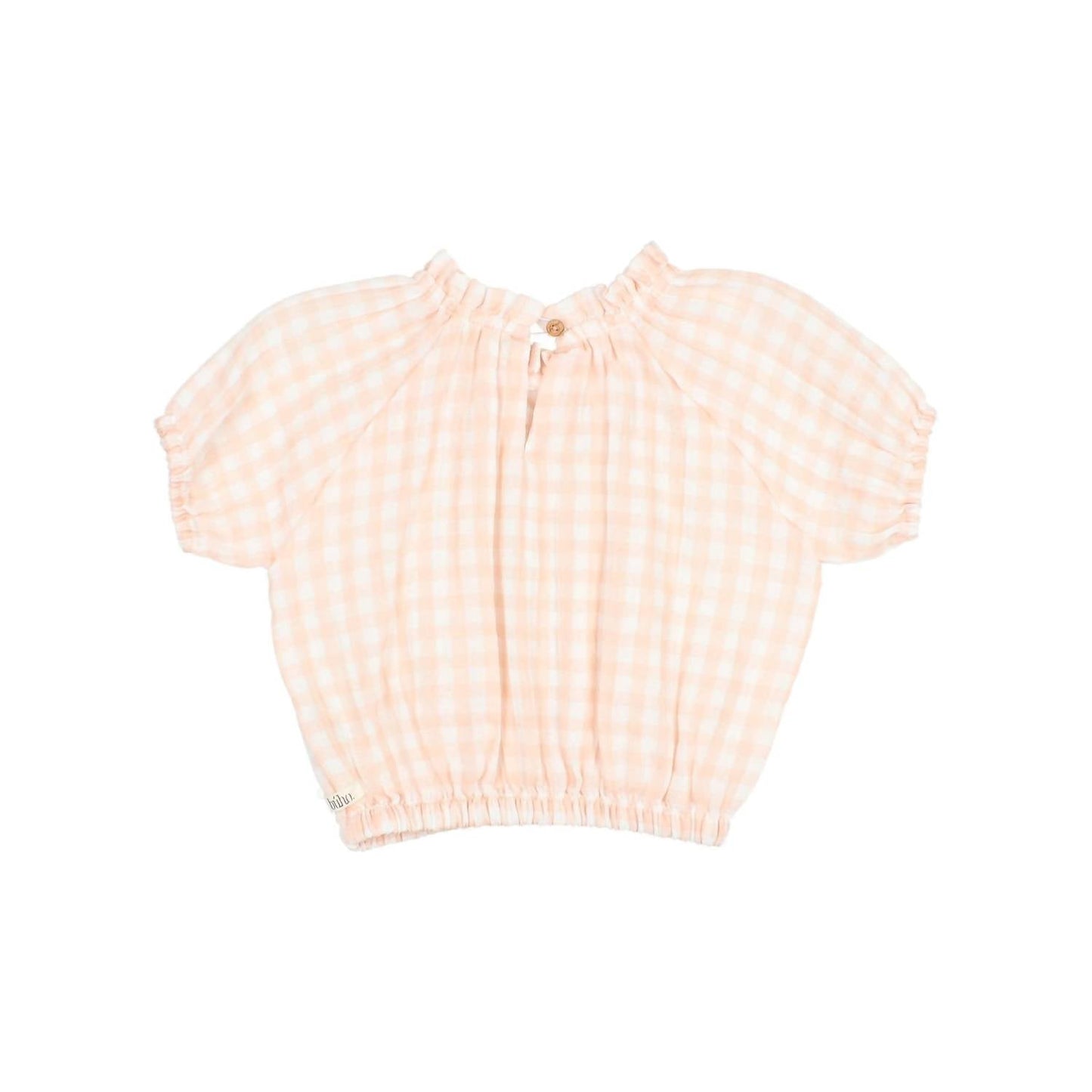 Búho - Girls' Gingham Muslin Top