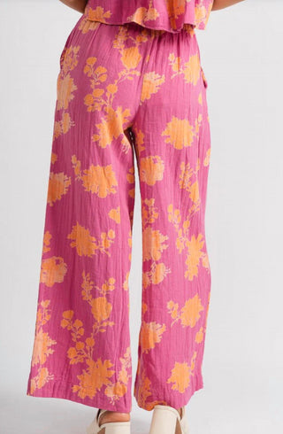 Z Supply - Calça Floral Monte Sunshine
