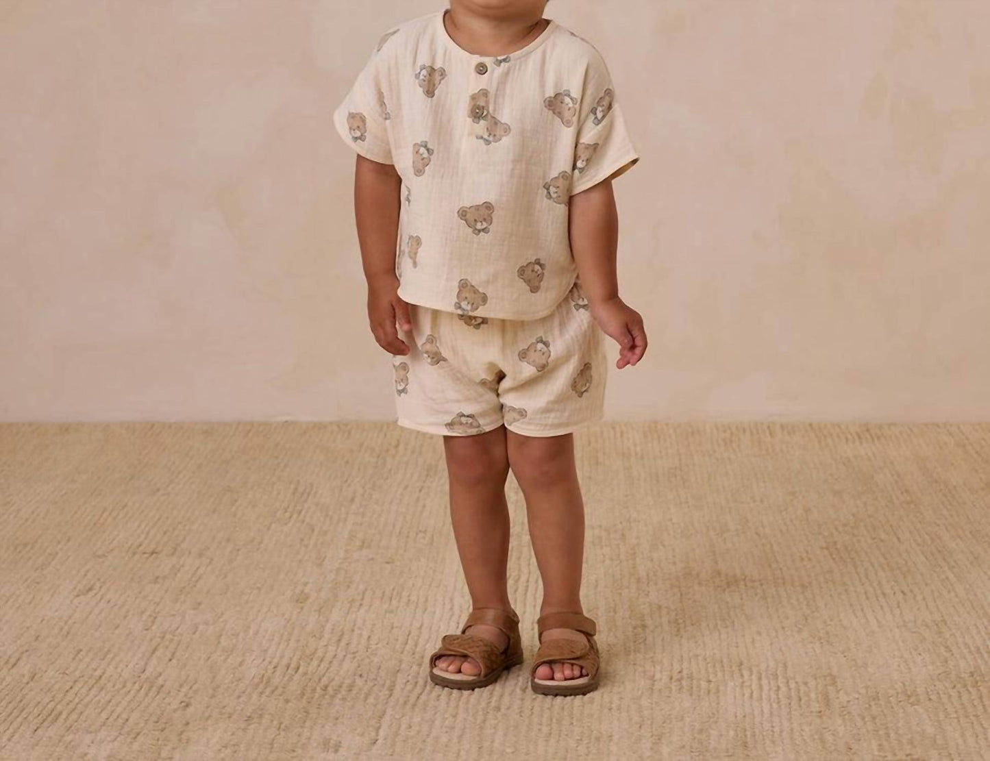 Quincy Mae - Teddy Woven Boxy Top + Short Set