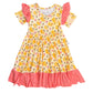 Laree + Co. - Girls Bellagrace Bamboo Ruffle Spin Dress