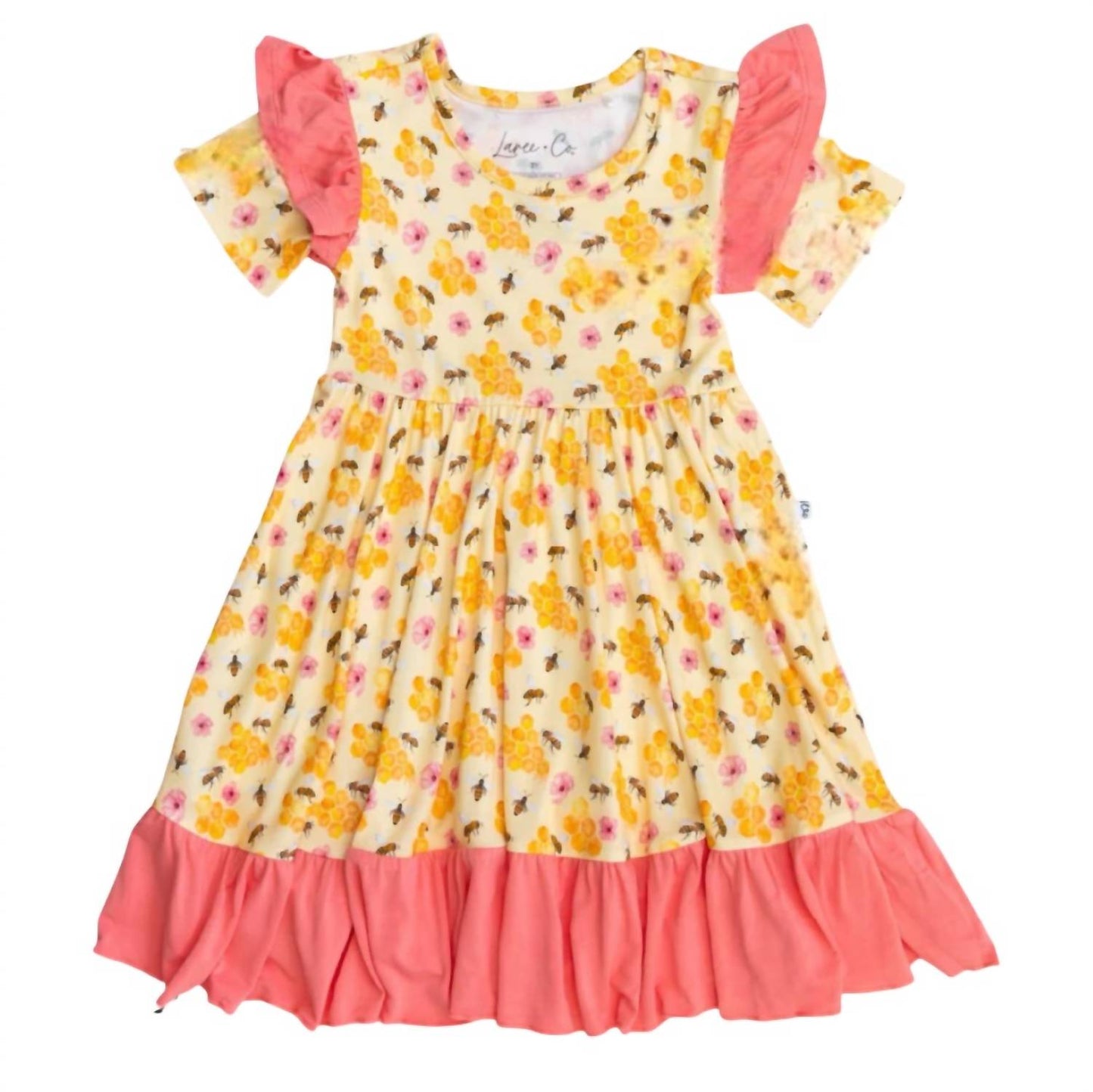 Laree + Co. - Girls Bellagrace Bamboo Ruffle Spin Dress