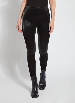 Lysse - Leggings femininas Matilda com acabamento em verniz