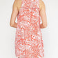 Entro - Tropical Print Collared Mini Dress