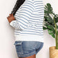 Double Take - Striped Long Sleeve Round Neck Top