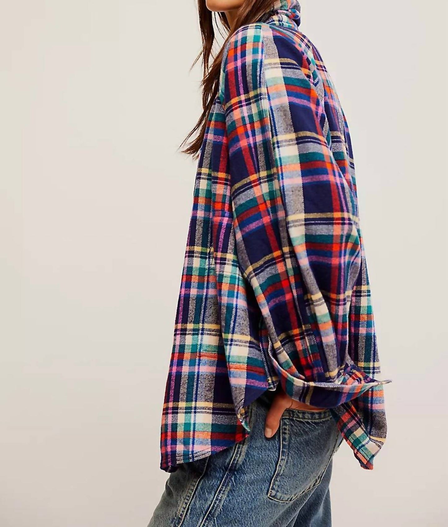 Free People - Girl Meets Boy Plaid Shirt