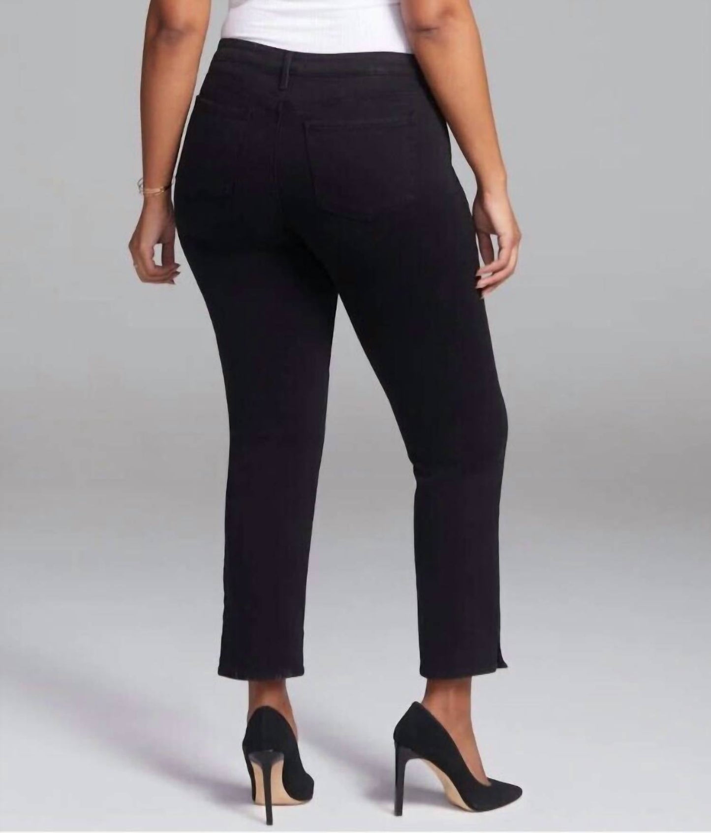 Nydj - Slim Straight With Side Slits Ankle Jeans