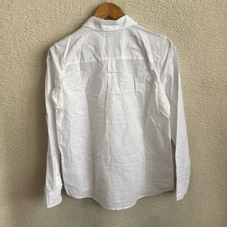 J.Crew - Camisa feminina com botões em mistura de linho