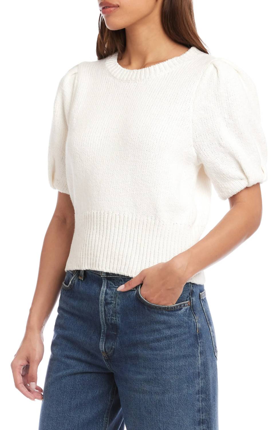 Fifteen Twenty - Harvey Pleated Sleeve Sweater