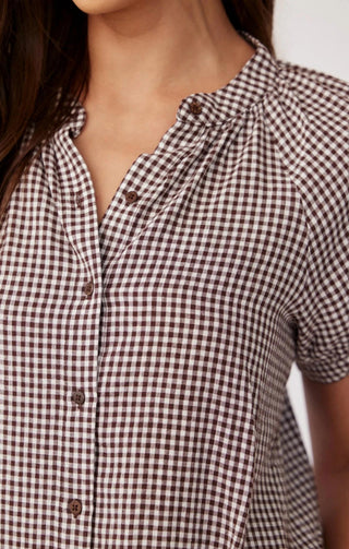 Bella Dahl - Camisa Raglan de Manga Curta