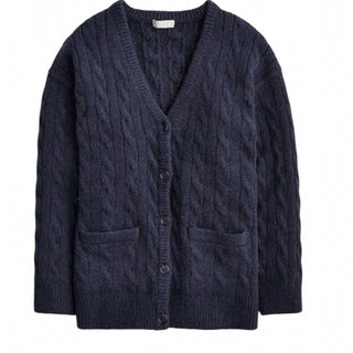 J.Crew - Cardigan de malha trançada relaxada