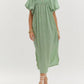 Entro - Textured Short Sleeve Midi Dress