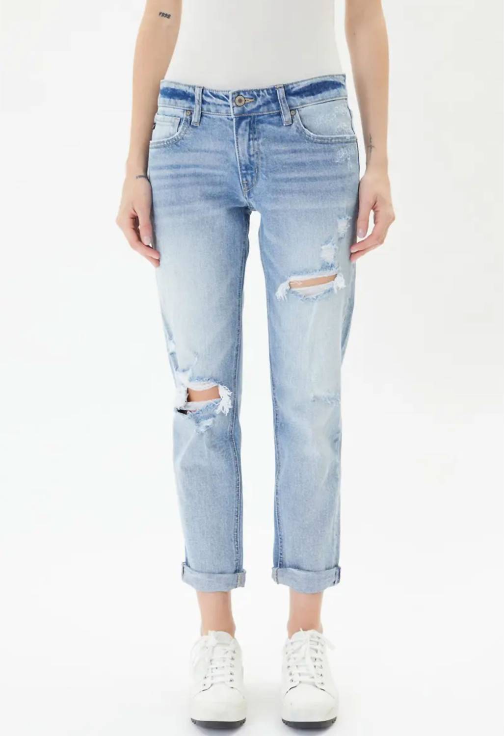 Kestan - Georgia Mid-rise Boyfriend Jeans