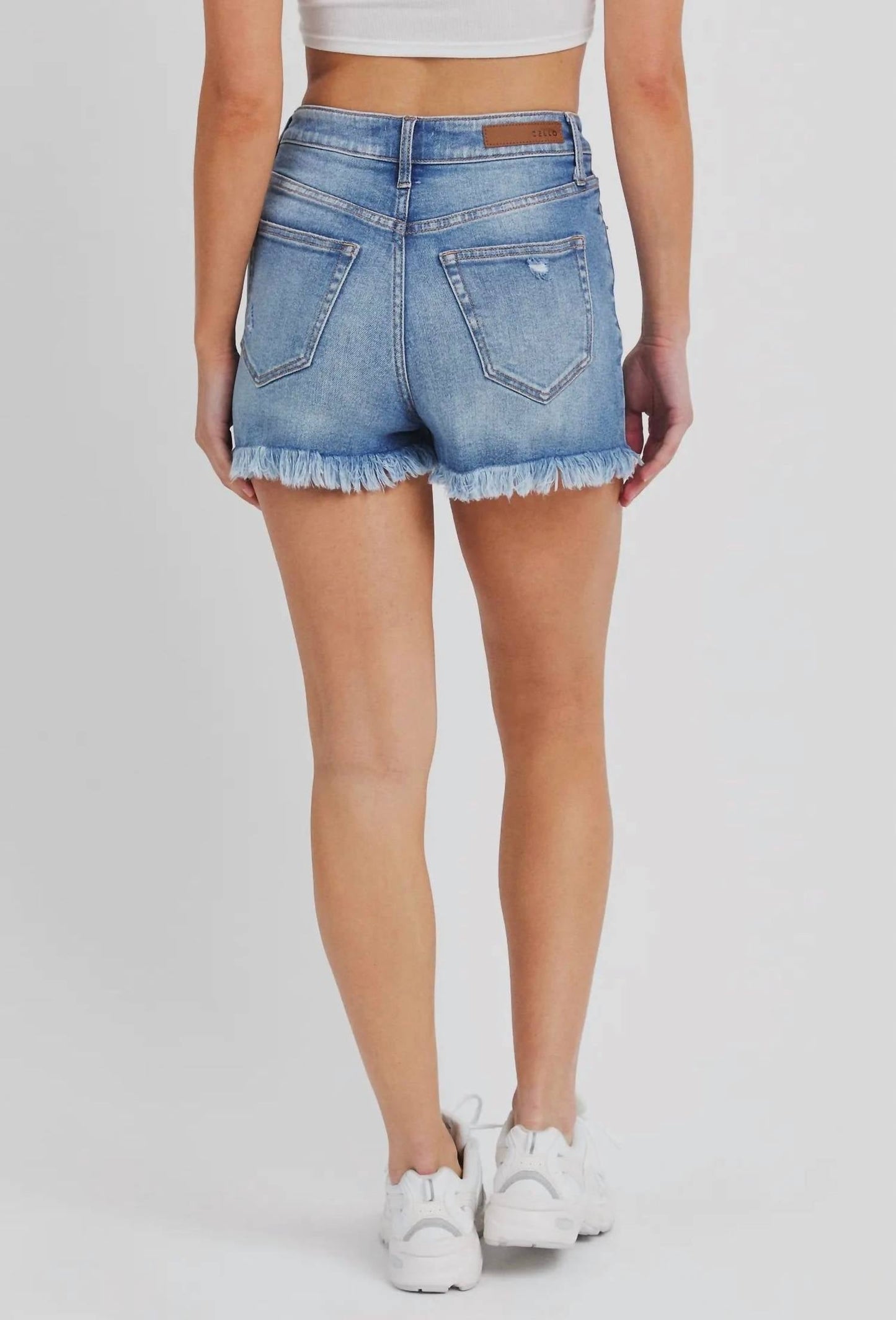 Cello - High Rise Mom Shorts