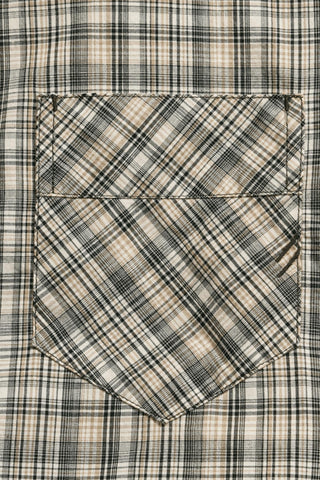 Billy Reid - Camiseta xadrez masculina Micro-Madras