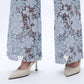 Bayeas - Rhinestone Patchwork Wide Leg Jeans