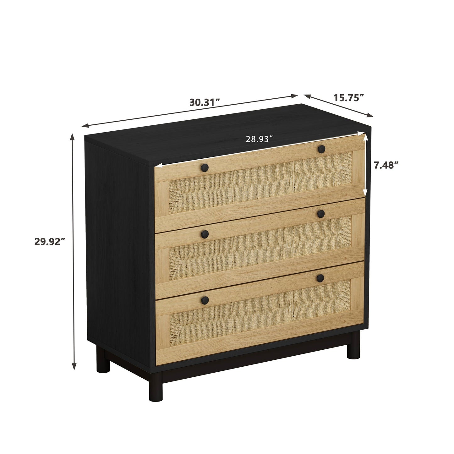 3 Drawer Storage Cabinet For Living Room