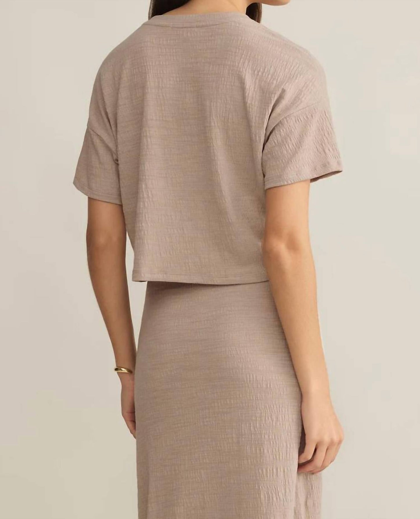 Z Supply - Briggs Cropped Textured Tee
