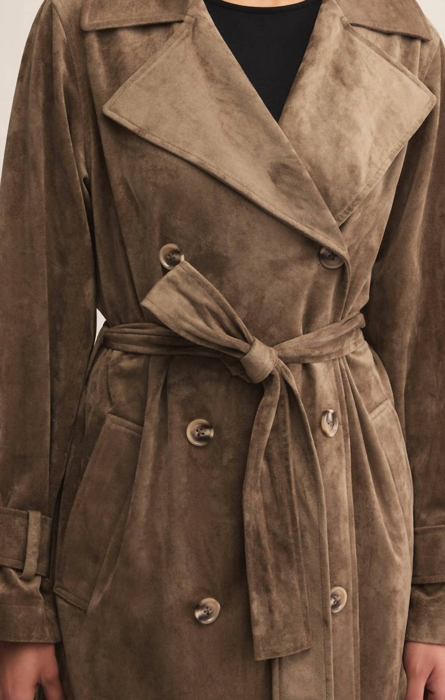 Z Supply - Dorian Suede Trench Coat