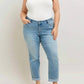 Judy Blue - Cool Denim Cuff Boyfriend Jeans