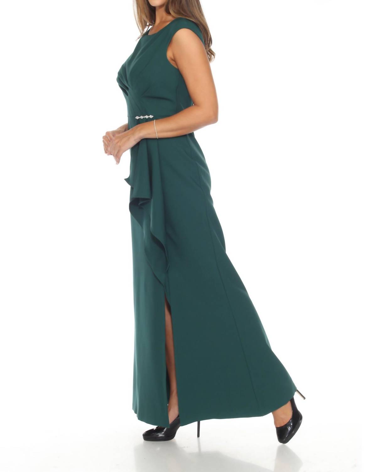 Joseph Ribkoff - Ruffled Mermaid Evening Dress