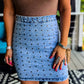 2Flyco - Concho Studded Dreamz Denim Skirt