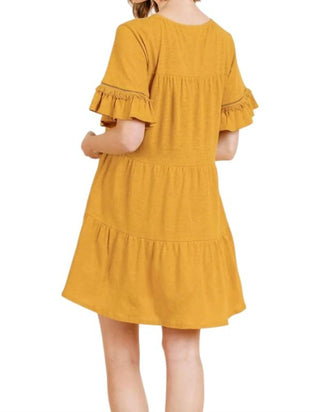 Umgee - Vestido com mangas e babados