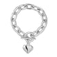 Eklexic - Women's Alana Puffy Heart Charm Bracelet