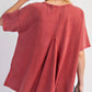 Easel - Star Studded Patch Mineral Washed Top - Plus