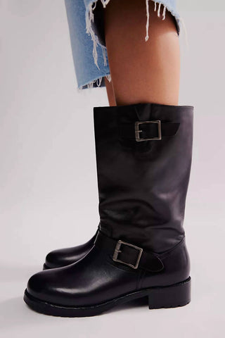 Free People - Women's Ride Or Die Engineer Boots