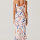 Astr - Joan Satin Midi Dress
