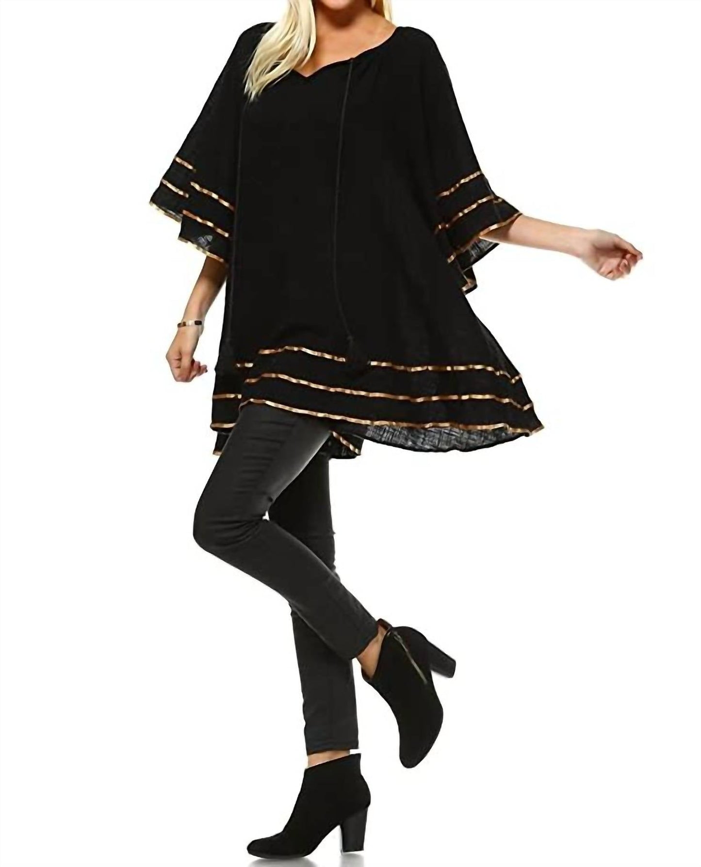 Velzera - Women's Kimono Sleeve Swing Top