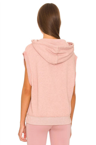 Free People - Moletom com capuz sem mangas Donny
