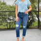Judy Blue - Just Roll With It Slim Cut Jeans