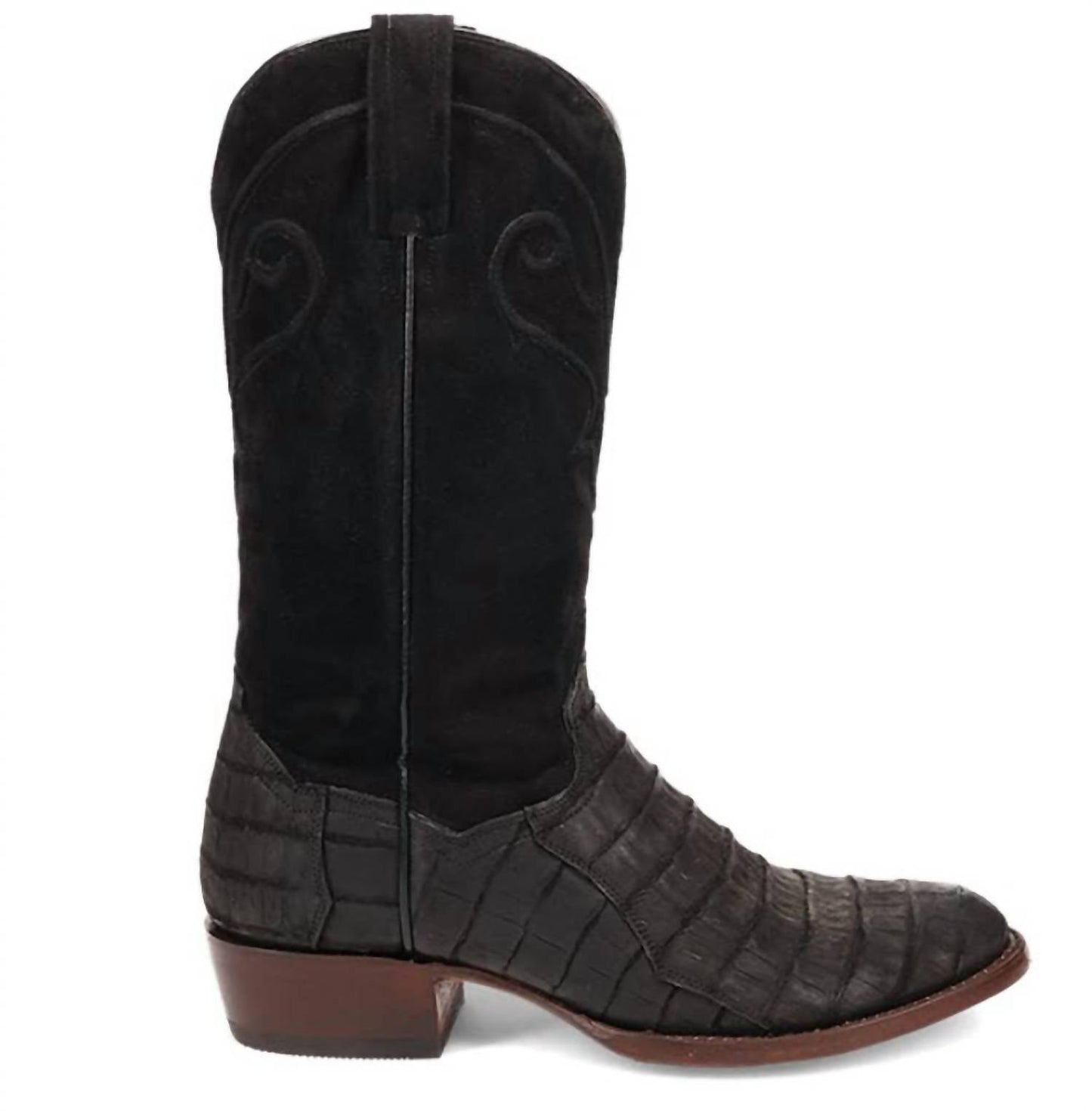 Dan Post. - Men's Alvis Sueded Caiman Exotic R-toe Western Boot