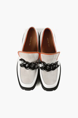 All Black - CHUNK LINKS LADY LUGG LOAFER