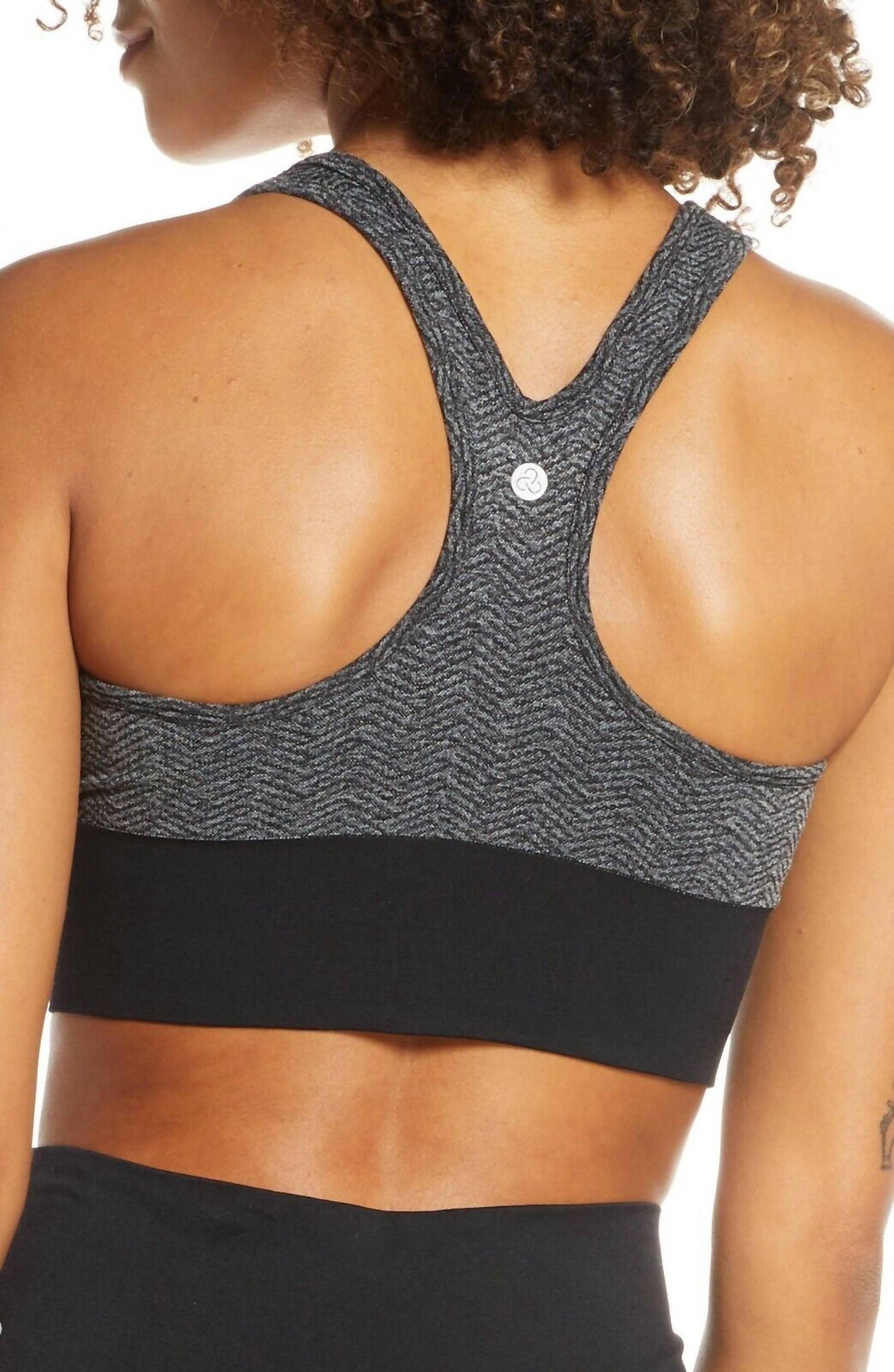 Zella - Longline Racerback Herringbone Sports Bra