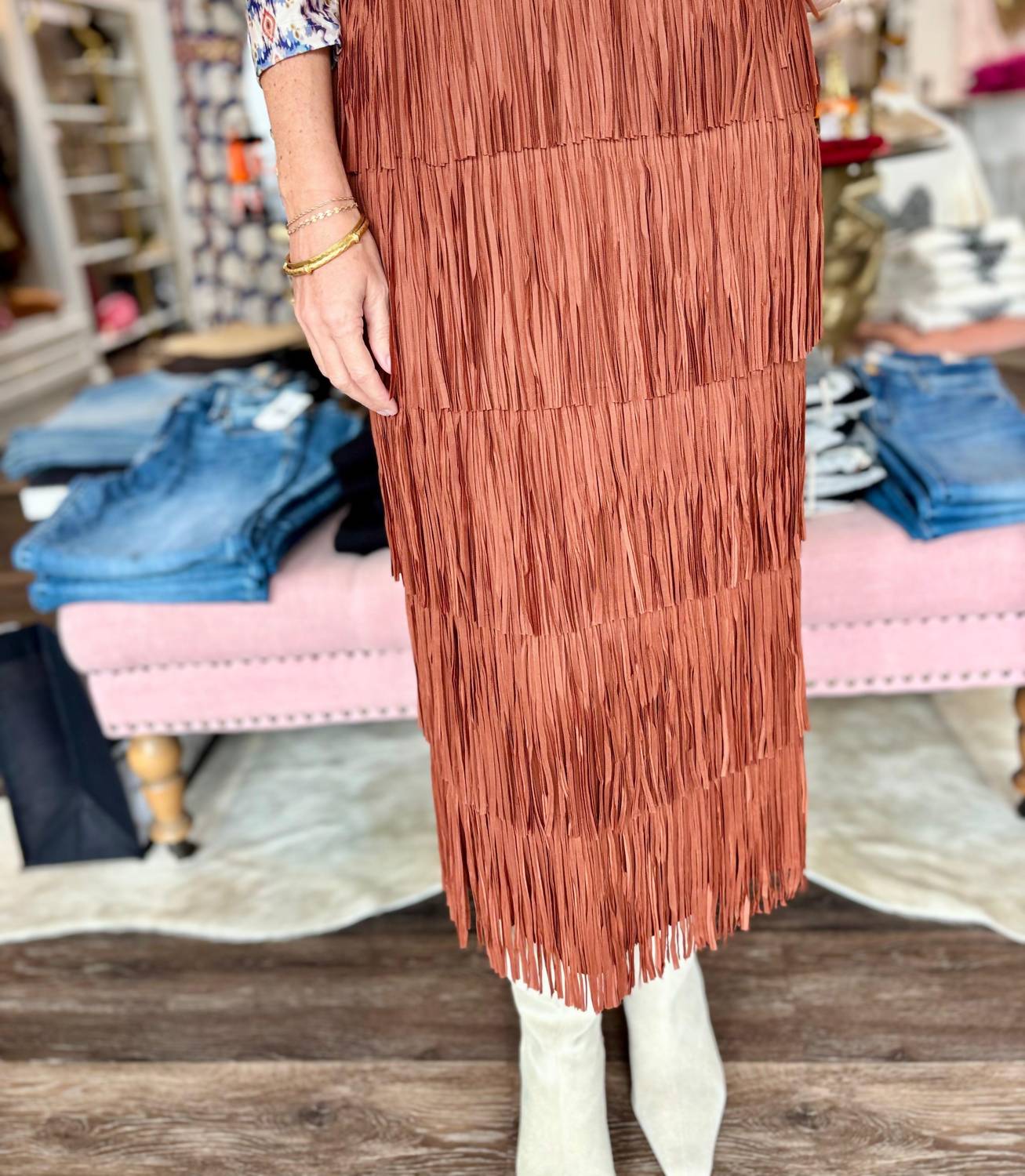 Anonyme - Fringes Skirt
