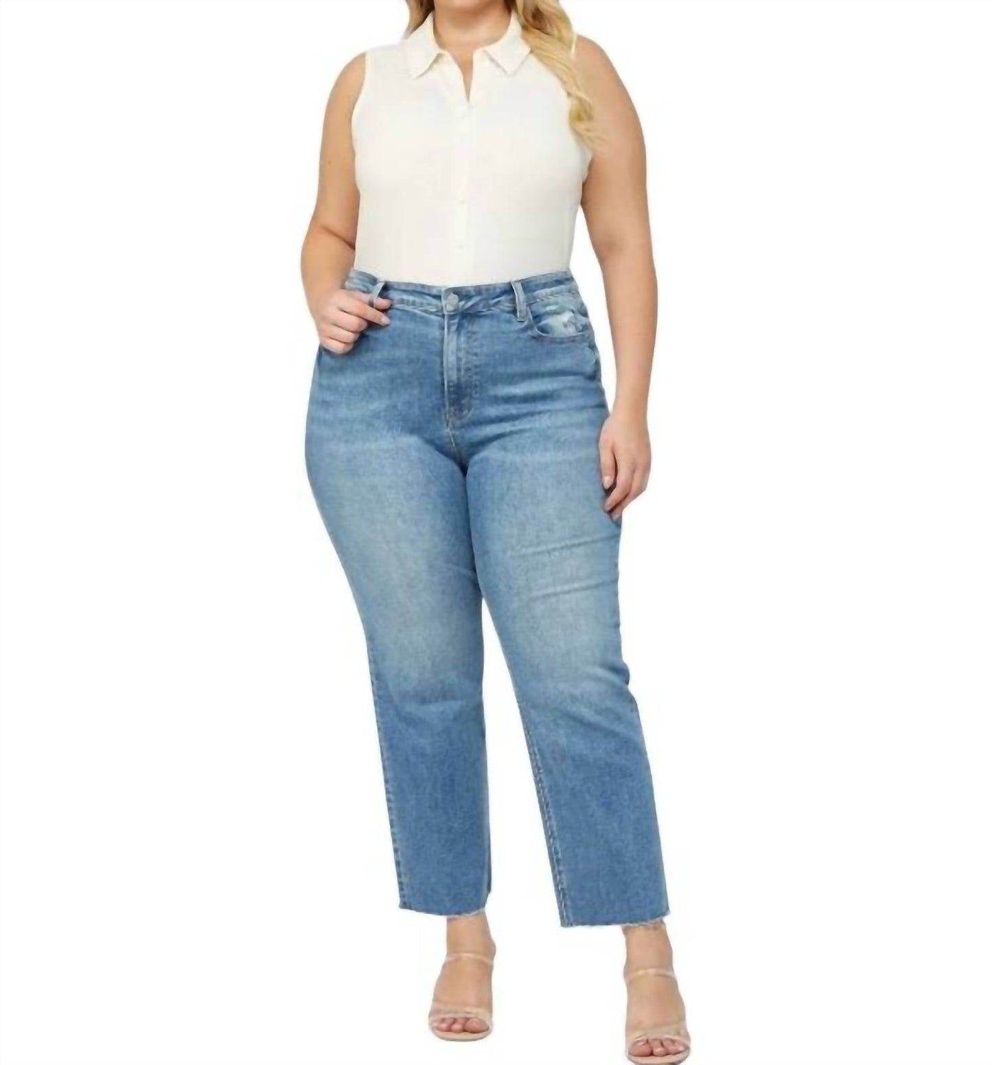 Mica Denim - Super High Rise Straight Leg (plus Size )