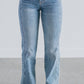Risen - Mid Rise Side Panel Straight Jeans