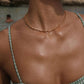 Luv Aj - Women's Coquille Tennis Necklace