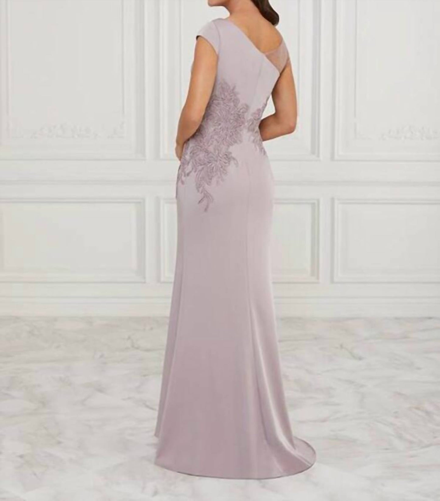 Christina Wu - Illusion Neckline Evening Gown