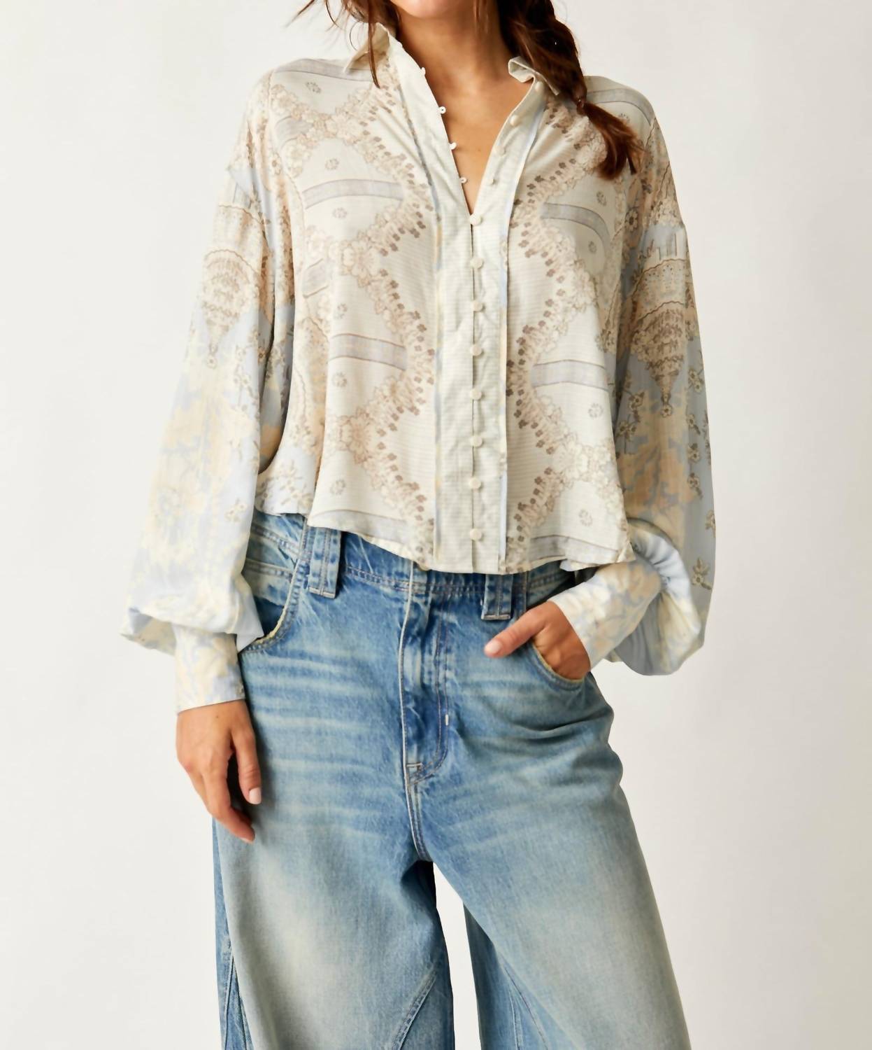 Free People - Virgo Baby Button Down