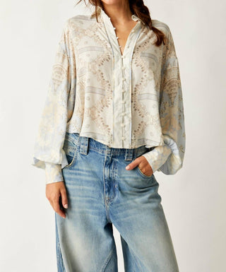 Free People - Camisa de botão para bebê de Virgem