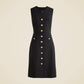 J.Crew - Buttoned Sheath Dress In Italian Stretch Wool Blend
