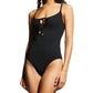 Tory Burch - Ruched Tie-Front One-Piece Swimsuit