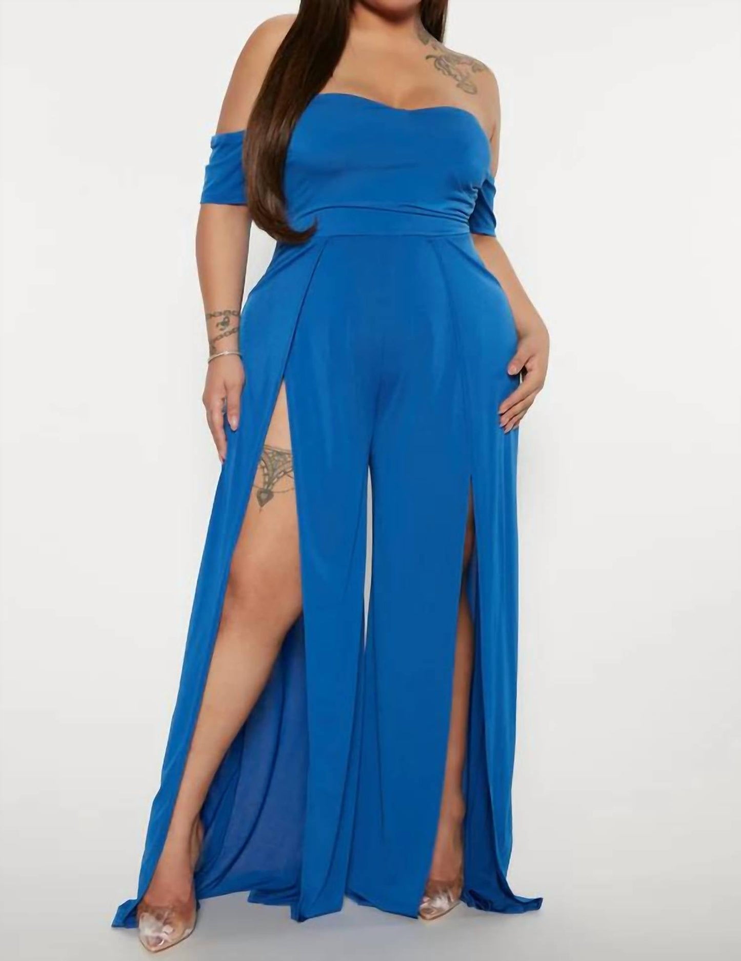 Fashion Nova - Jordan High Slit Jumpsuit