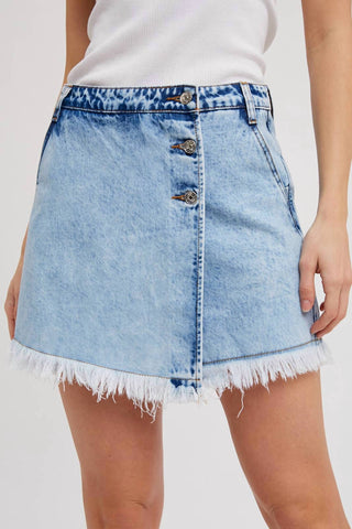 Bluivy - SAIA JEANS COM ACABAMENTO DESFIADO