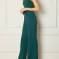 Entro - Feather Trim Jumpsuit