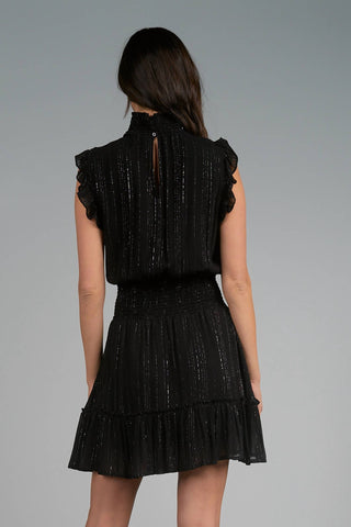 Elan - Vestido Mini com Gola Simulada Clara